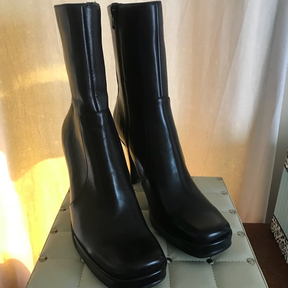 Nine West Black Leather Boots - Picture 3 of 5